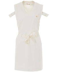 Liu Jo - Robe Mi-Longue À Logo Appliqué - Lyst