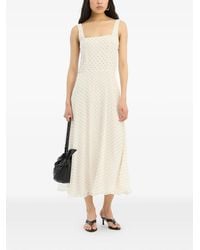 ROTATE BIRGER CHRISTENSEN - Chiffon Flared Midi Dress - Lyst