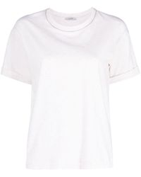 Peserico - T-Shirt mit Monili-Kettendetail - Lyst