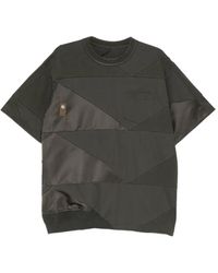 Sacai - Cotton Patchwork T-Shirt - Lyst