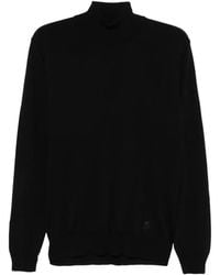Corneliani - Roll-Neck Embroidered-Logo Sweater - Lyst