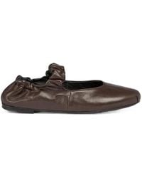 Semicouture - Ballerines Ivy En Cuir À Volants - Lyst