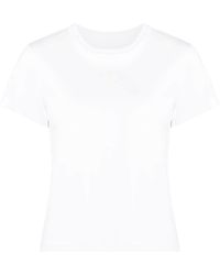 Alexander Wang - T-shirt en coton à logo embossé - Lyst