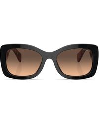 Prada - Logo-Lettering Square Sunglasses - Lyst