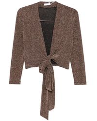 Siyu - Check-Pattern Wrap-Fastening Top - Lyst