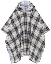 Barbour - Tartan-Print Hooded Poncho - Lyst