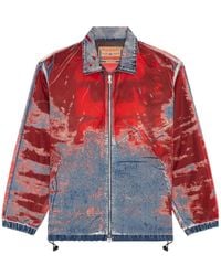 DIESEL - D-Krap Devoré-Denim Jacket - Lyst