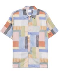 Paul Smith - Colourblock-Print Short-Sleeve Shirt - Lyst