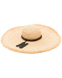 Casadei - Sombrero de verano con aplique del logo - Lyst