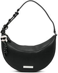 KARL LAGERFELD - Ikon Smooth Halfmoon Shoulder Bag - Lyst