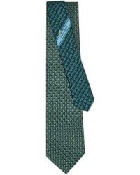 Ferragamo - Seidenkrawatte Mit Stift-Print - Lyst