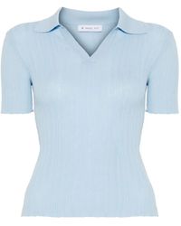 Manuel Ritz - Geribbeld T-Shirt - Lyst