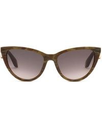 Roberto Cavalli - Cat-Eye Logo-Detail Sunglasses - Lyst