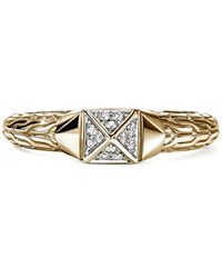 John Hardy - Diamond Stud Ring - Lyst