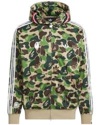 adidas - X Bape Shark Camouflage-Print Hoodie - Lyst