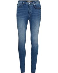 Karl Lagerfeld - Jeans skinny con ricamo logo - Lyst