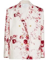 Giambattista Valli - Floral Double-Breasted Jacket - Lyst