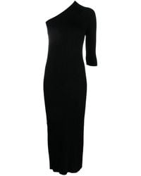 Aeron - Ribbed Asymmetric Midi Dress - Lyst
