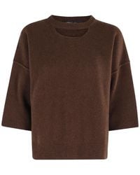 FEDERICA TOSI - Short-sleeve Cashmere-wool Sweater - Lyst