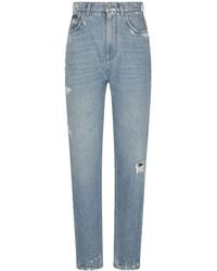 Dolce & Gabbana - Jeans Con Effetto Vissuto - Lyst