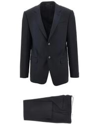 Emporio Armani - Single-Breasted Notched-Lapel Suit - Lyst