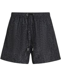 KARL LAGERFELD - Ikon All-Over-Print Short Boardshorts - Lyst