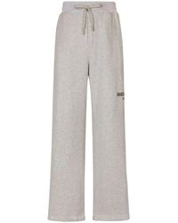 Dolce & Gabbana - Jogger Pants With Drawstring And Logo Print - Lyst