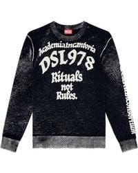 DIESEL - Logo-Print K-Lauti Sweater - Lyst