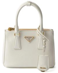 Prada - Galleria Mini-Tasche Aus Lackleder - Lyst