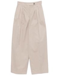 Emporio Armani - Cotton Trousers - Lyst
