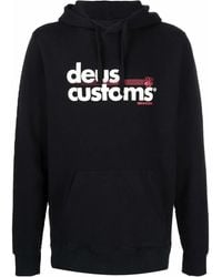 Deus Ex Machina - Logo-Print Drawstring Hoodie - Lyst
