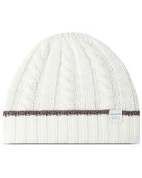Paul & Shark - Cable-Knit Wool Cashmere Beanie - Lyst