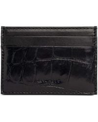 Hackett - Tarjetero Con Efecto De Piel De Cocodrilo - Lyst