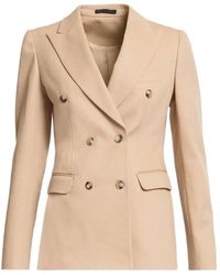 Elie Saab - Double-Breasted Drill Blazer - Lyst