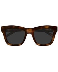 Saint Laurent - Square-Frame Logo-Plaque Sunglasses - Lyst