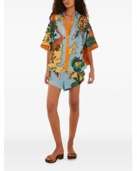 FARM Rio - Veelkleurige Beaches Path Shorts Met Trekkoord - Lyst