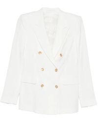 Tagliatore - Double-Breasted V-Neck Blazer - Lyst