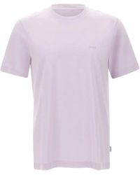 BOSS - Cotton-Jersey T-Shirt With Logo Detail - Lyst