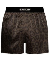 Tom Ford - Leopard-print Logo-waistband Boxers - Lyst