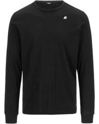 K-Way - Elmer Logo-Patch Long-Sleeve T-Shirt - Lyst