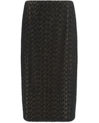 Vince - Diamond-Lace Midi Skirt - Lyst