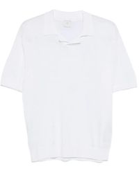 Eleventy - Short-Sleeved Polo-Collar T-Shirt - Lyst
