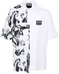 Versace - Poloshirt Met Print - Lyst