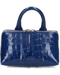 The Attico - Bolso Friday mini con asa y efecto de piel de cocodrilo en relieve - Lyst