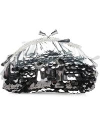Anya Hindmarch - Sequin-Embellished Tassel Clutch Bag - Lyst
