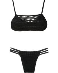 Amir Slama - Open-Knit Bikini Set - Lyst