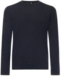 Alpha Studio - Long-Sleeve Crew-Neck Sweater - Lyst