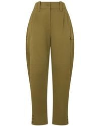 Alberta Ferretti - Pleat-Detail Trousers - Lyst