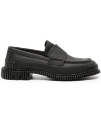 Camper - Pix Ribbed-detailing Leather-sole Loafers - Lyst
