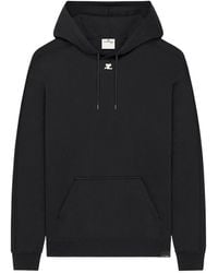 Courreges - Logo-Patch Cotton Hoodie - Lyst